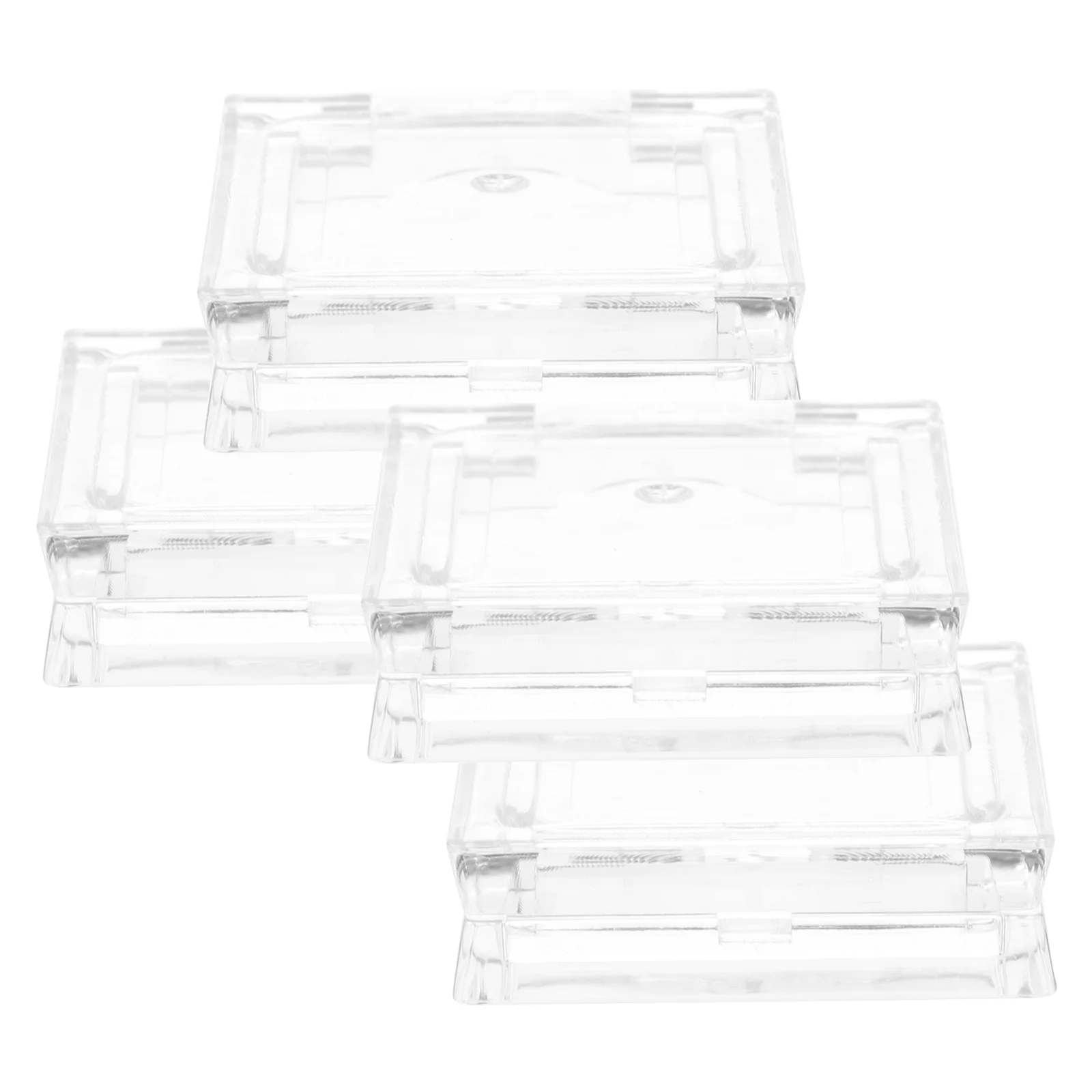 4 шт. магнитная прозрачная квадратная мини-коробка для теней век блузки палитра