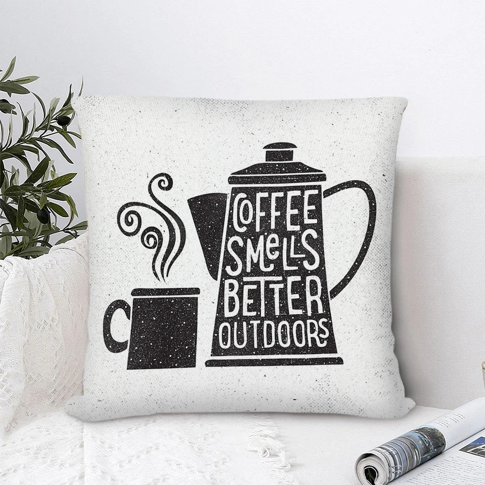 

Coffee Smells Better Pillow Cover Decorative Pillows for Sofa Bedroom Pillow Cases Home Decor Cushion Covers 45*45cm