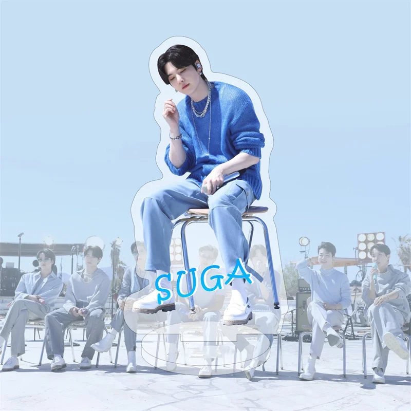 Фото Подставка Kpop для мальчиков, акриловая, прозрачная, для вентиляторов №5