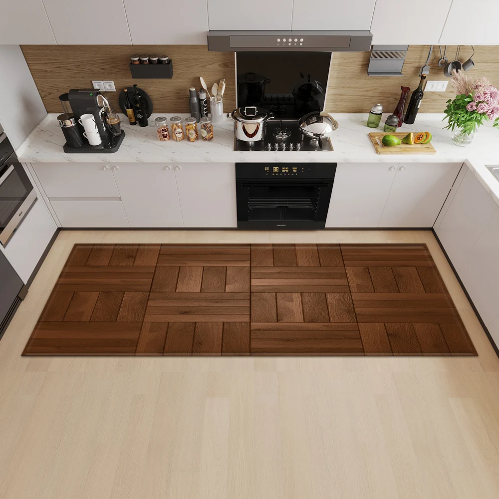 

Kitchen Mat Bedroom Entrance Doormat Hallway Bathroom Door Non-Slip Foot Rug Home Living Room Floor Decor Long Carpet Customized