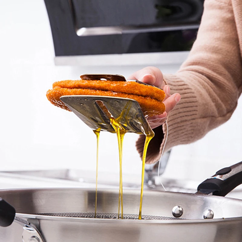 Лопатка из нержавеющей стали для сковородки зажим многофункциональные щипцы