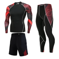 2022 new model thermal underwear men sets compression sweat quick drying long johns fitness bodybuilding shapers