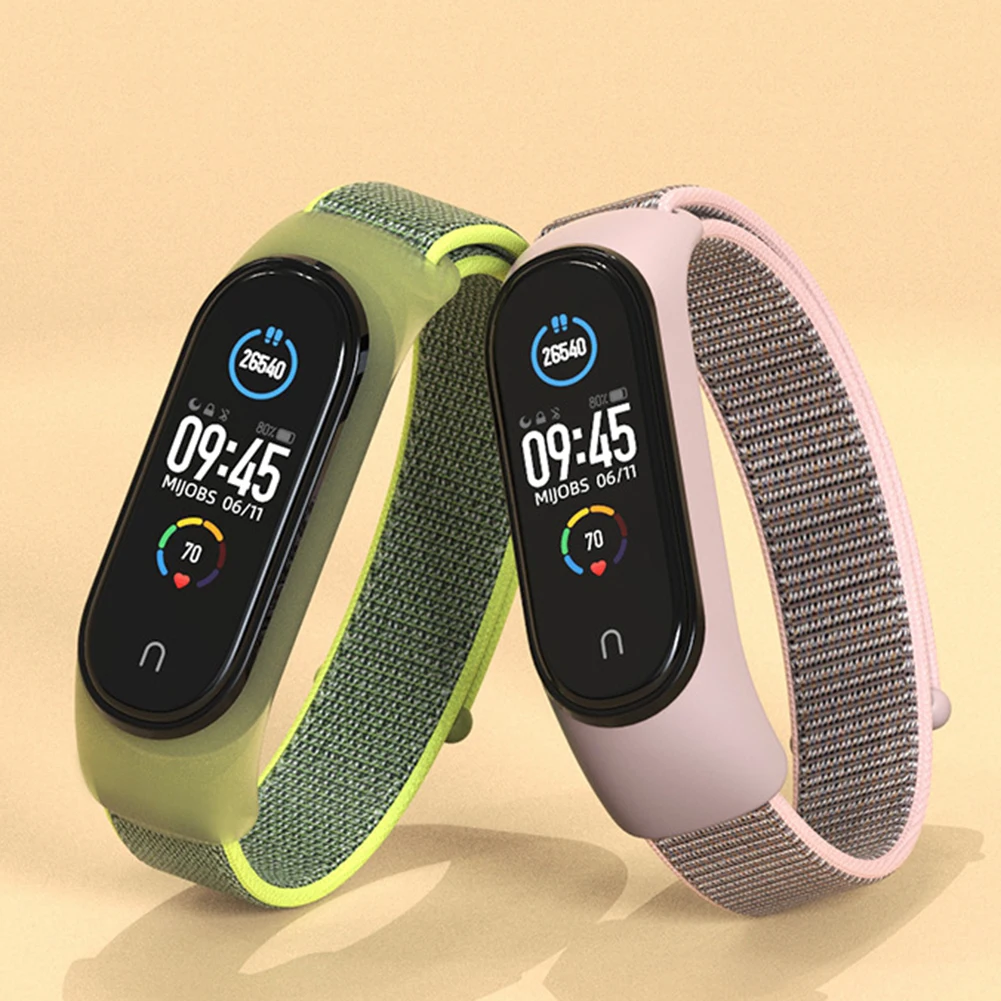 

Nylon Strap For Xiaomi Mi Band 6 5 4 3 Soft Breathable Loop Replacement Wirstband Smartwatch Accessories