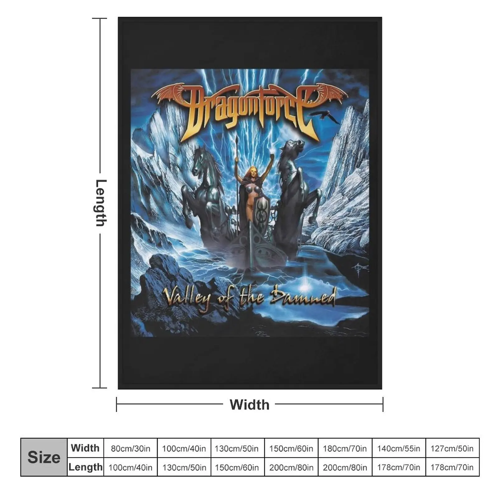 Фото Dragonforce новая скидка пледы Элитный бренд рождественские подарки диваны одеяла на Хэллоуин №2