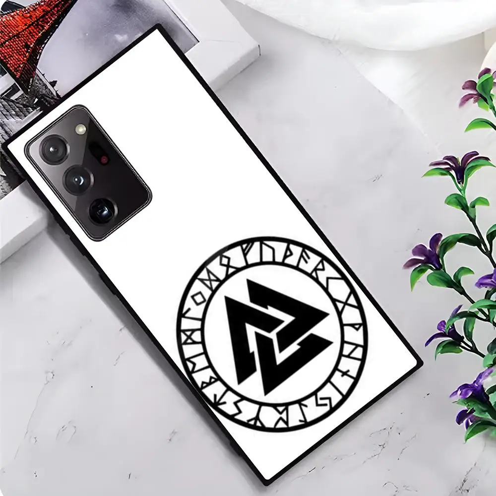 1-ПК V-Valknuts символ MAISTO чехол для телефона стеклянный Samsung Galaxy S20 S21 S22 S23 S24 Note20 Ultra Plus Fe