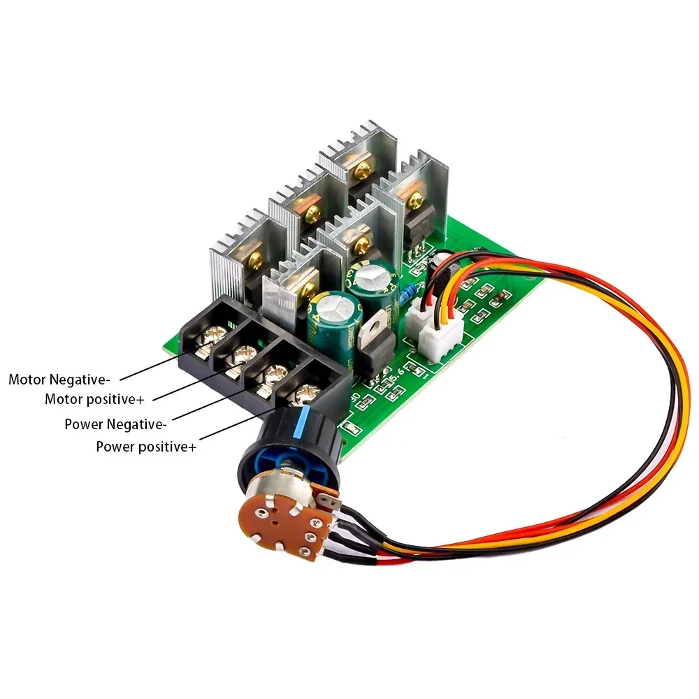 DC 9-55V 40A 2000W PWM Регулятор скорости насоса двигателя постоянного тока Контроллер