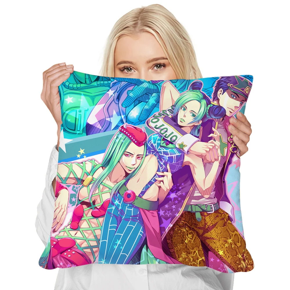 

CLOOCL JoJo's Bizarre Adventure Stone Ocean Pillowcase 3D Graphic Cartoon Anime Cover Cushion Fashion Funny Pillowcases