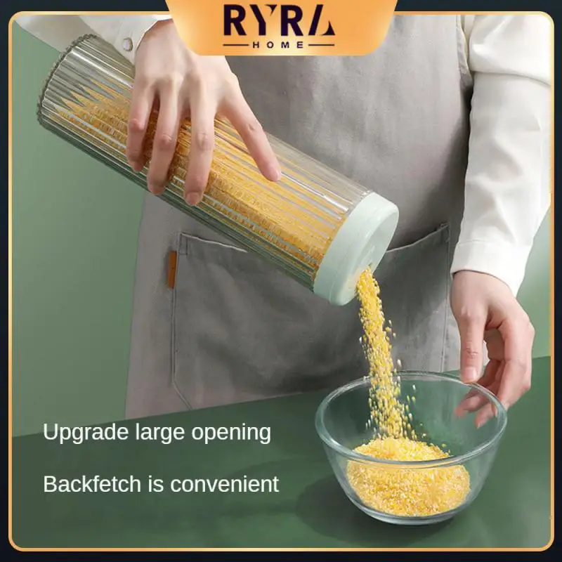 

Transparent And Visible Food Storage Box Roman Pattern Design Food Grade Materials Transparent Storage Tank Easy To Clean