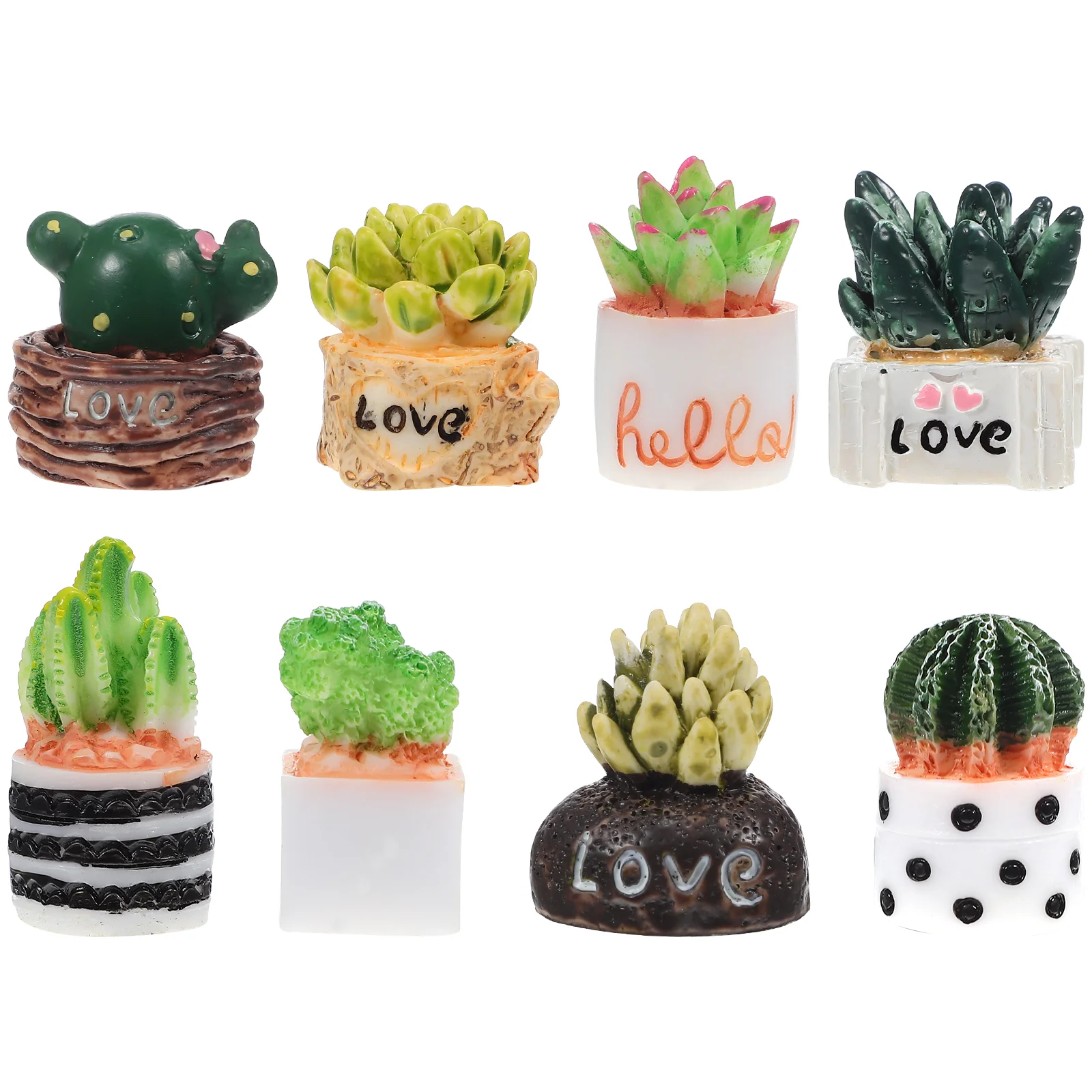 

House Accessory Artificial Potted Plants Cactus Mini Dollhouse Accessories Houseplants