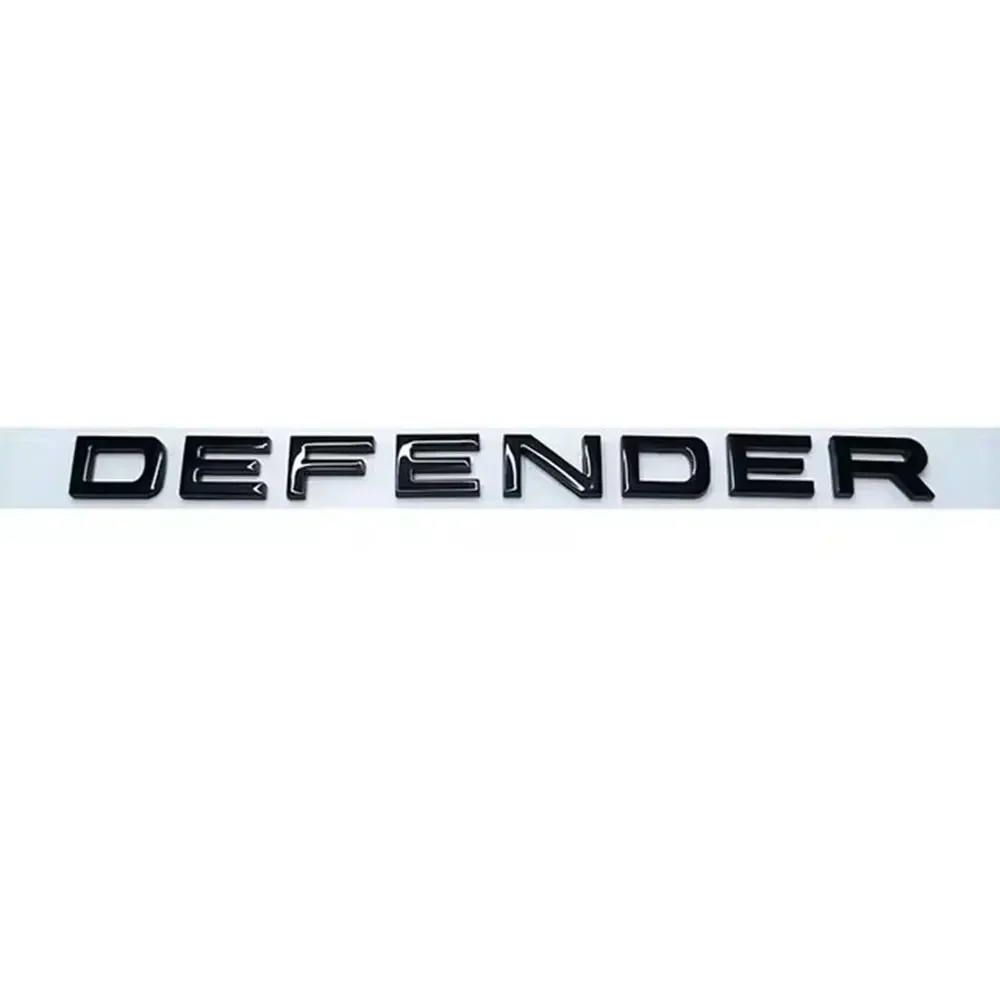 

3d ABS логотип DEFENDER буквы автомобиля передний капот значок задний багажник наклейки наклейки для Land Rover Defender эмблема аксессуары