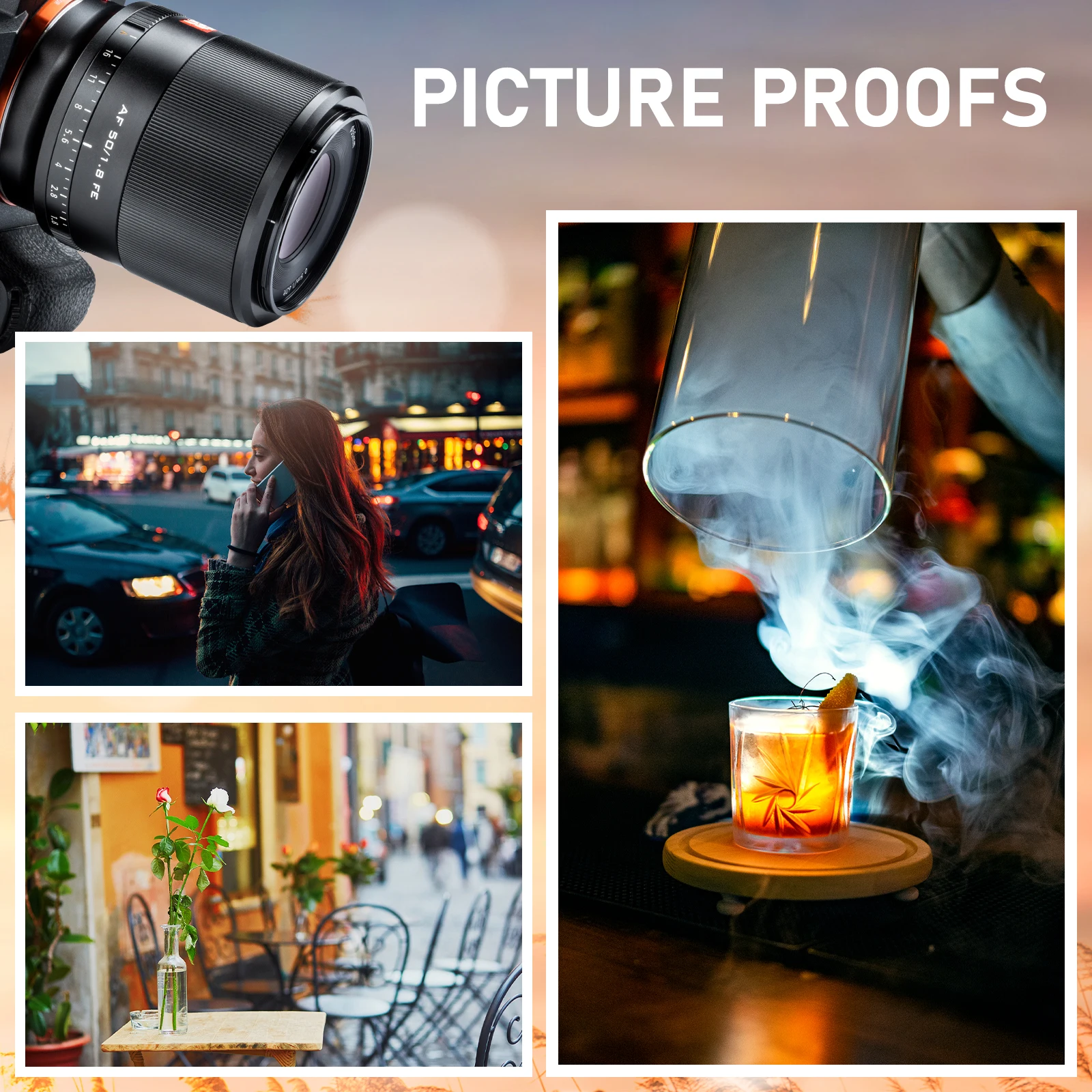 Viltrox 50 мм F1.8 AF Автофокус Полнокадровый объектив Прайм большая апертура