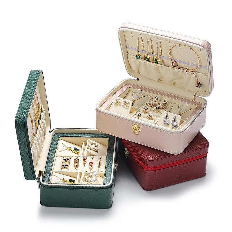 New Large Capacity Jewelry Storage Box Ladies Pendant Necklace Ring Bracelet High-end Storage Display Gift