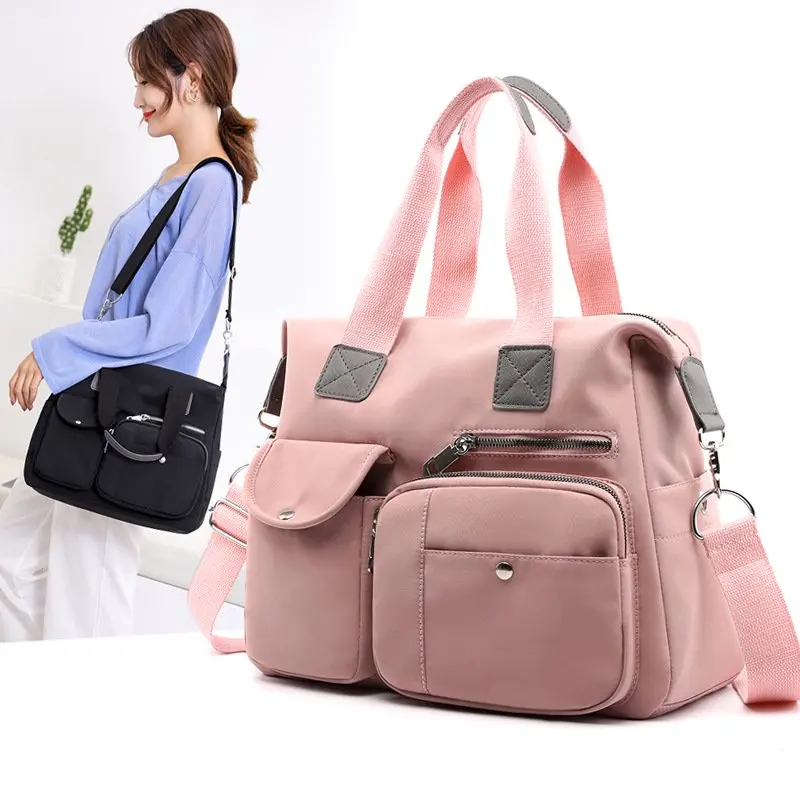 Fashionable Large Capacity Waterproof Nylon Crossbody Shoulder Bags, Perfect for Everyday Style.