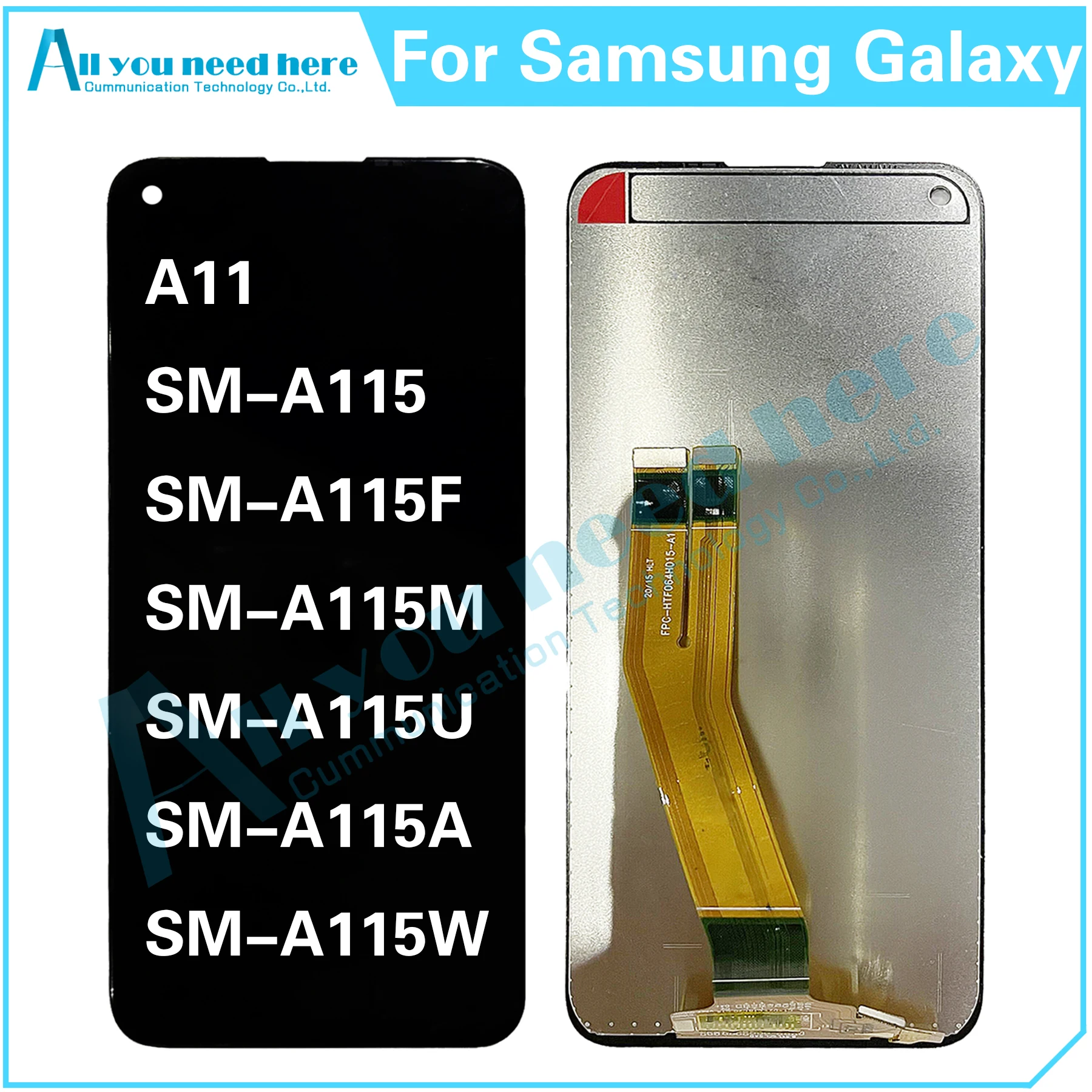 Для Samsung Galaxy A11 SM-A115 SM-A115F SM-A115M SM-A115U SM-A115A A115 ЖК-дисплей с сенсорным экраном и дигитайзером в сборе