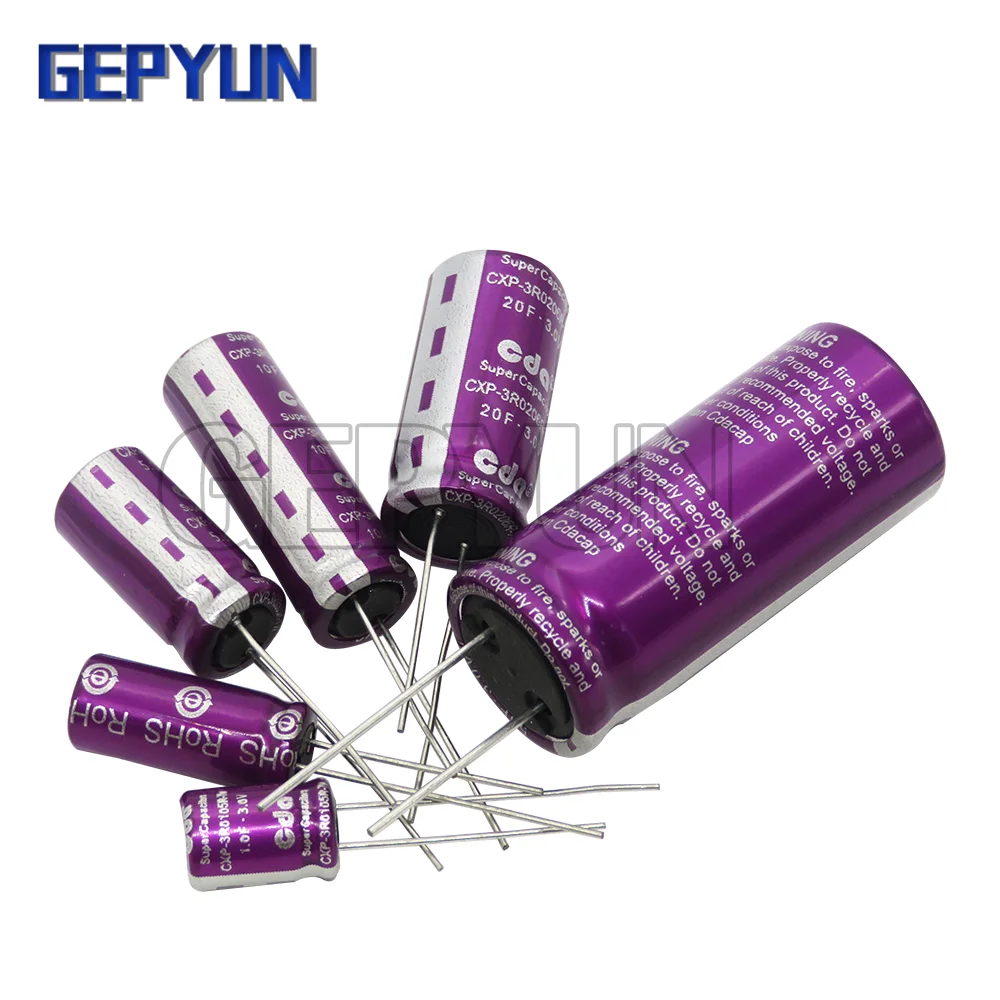 Суперконденсатор фарад конденсатор 3 0 в CDA 1F 2.0F 3.3F 5F 7F 10F 15F 20F 25F 30F 50F 60F 100F 120F 1 шт. |