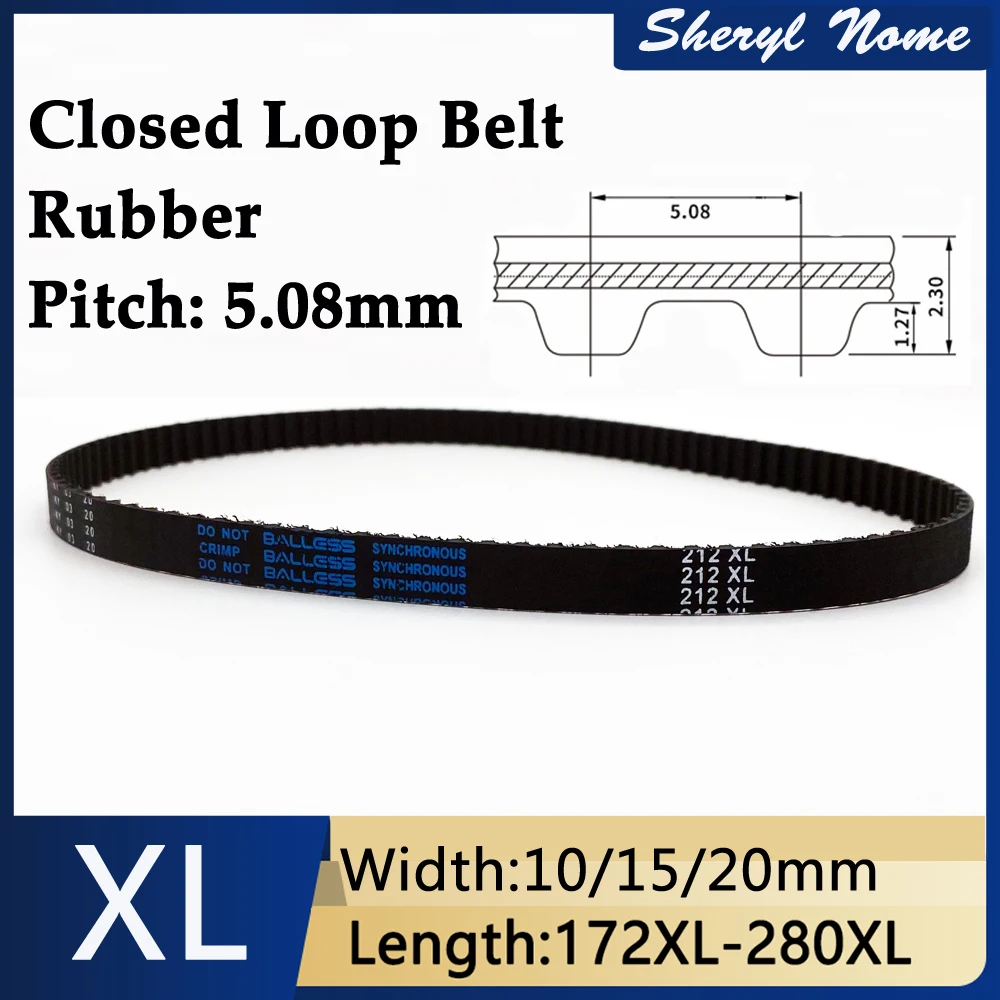 

Резиновый синхронный ремень, трапециевидный, 10/15/20 мм