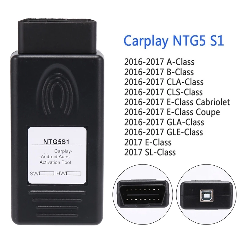 NTG5S1 NTG5 S1 Carplay для Apple и Android Авто OBD2 инструмент активации Mercedes Benz 2016-2017