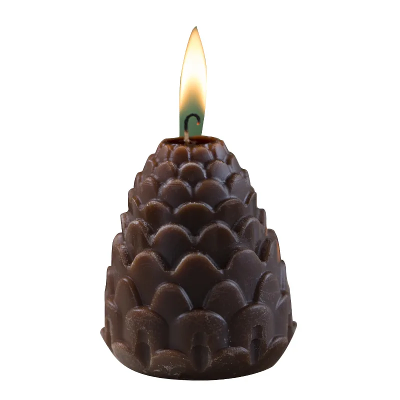 

2 PCS Pinecone Scented Candles Aromatherapy Aromatic Candles For Christmas Festival Party Decoration Home Office Air Freshener