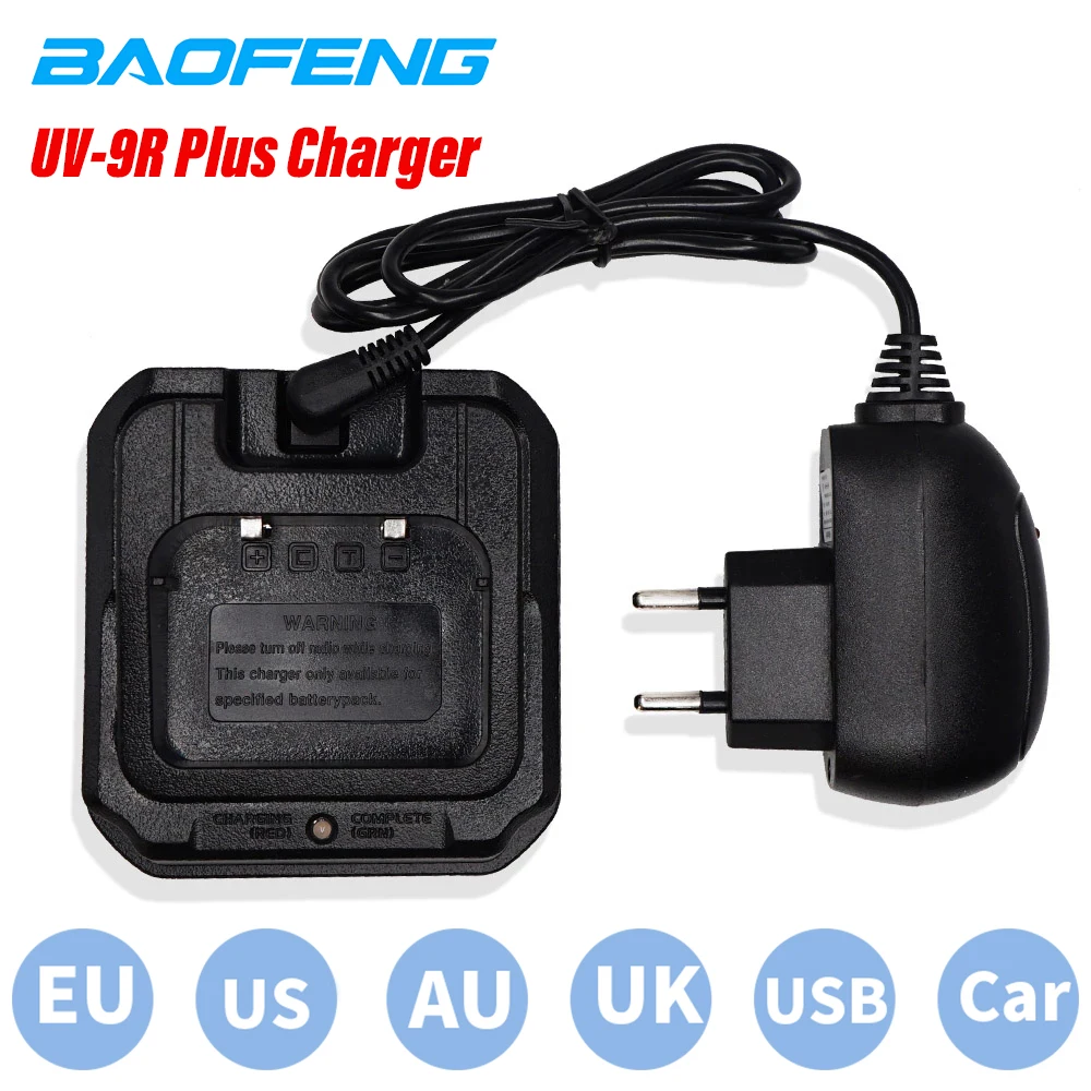 Baofeng UV-9R Plus EU/UK/USA/AUS/USB/CAR Battery Charger For