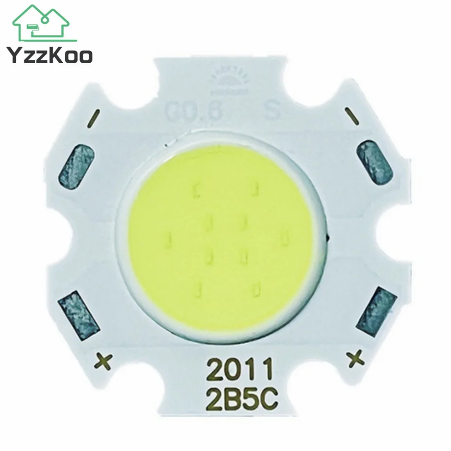 

YzzKoo LED Source Chip 3W 5W 7W 10W Super Power LED COB Side 11mm 20mm Light Bulb Light Lamp Spotlight Down Light Lamps White