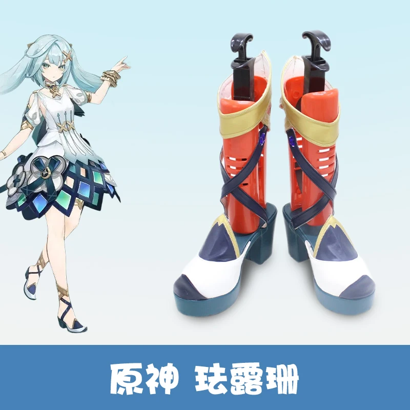 

Game Genshin Impact Faruzan Cosplay Shoes Halloween Faruzan Comic High-heel Shoes Genshin Cosplay Costume Prop