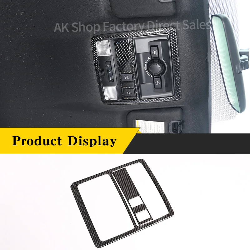 

For Toyota Tacoma 2016-2020 Real Carbon Fiber Car Reading Light Decoration Panel Sticker Car Interior Accessories