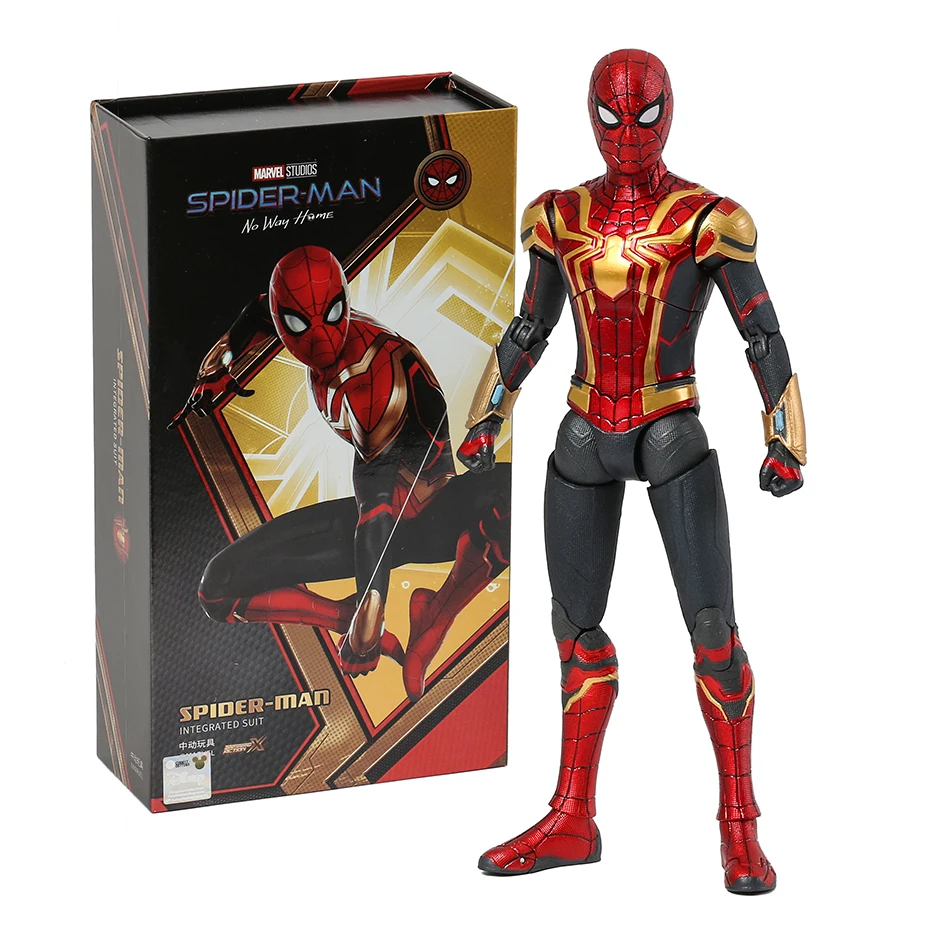 

ZD Toys Spiderman No Way Home Integrated / Black & Gold Suit 7" Action Figure Collectible Model Toy