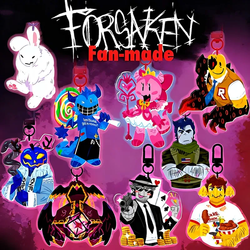 Фото Акриловый брелок Forsaken |   Bluudud, принцесса Pr3tty, John Doe, Chance, Guest 1337, Shedletsky, Taph, Dusekkar, Gubby №1