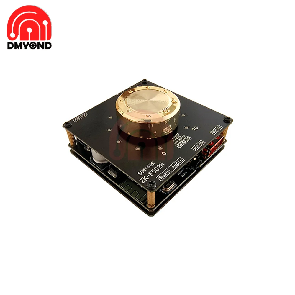 

F502H F302 F502E F802 Bluetooth 5.1 Cool Volume Indicator Stereo Bluetooth Audio Power Amplifier Board Module TPA3116D2 Stereo