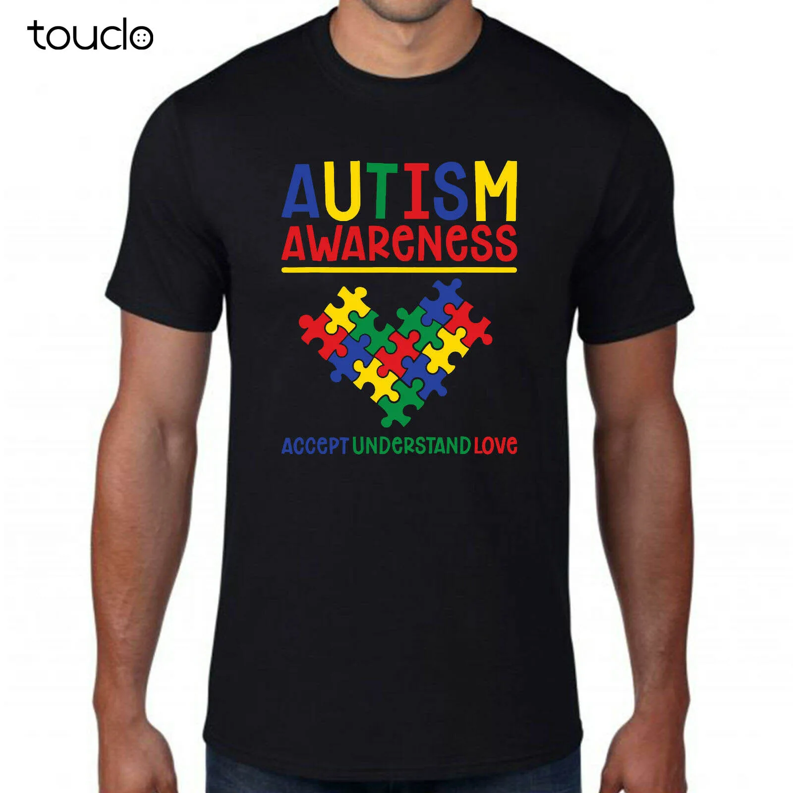 

New Autism Awareness Day T-Shirt Accept Understand Love Disability Puzzle Heart Gift Unisex S-5Xl Xs-5Xl Custom Gift