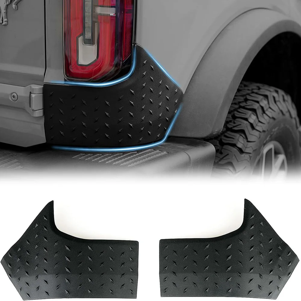 Фото Защитные уголки для Ford Bronco 2021-2024, передние и задние, антицарапийные, для дверей багажника, 2/4 двери №1