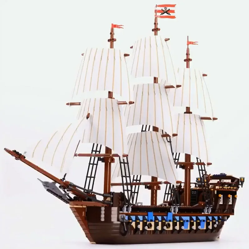 

1709 PCS Imperial Flagship Ship Building Blocks Set Pirates Boat Model Compatible 10210 22001 Christmas Gifts For Kids Toys