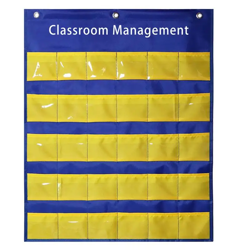 

School Pocket Chart Wall File Organizer For Classroom Classroom Organization Teacher Accessories To Put Students’ Small Daily