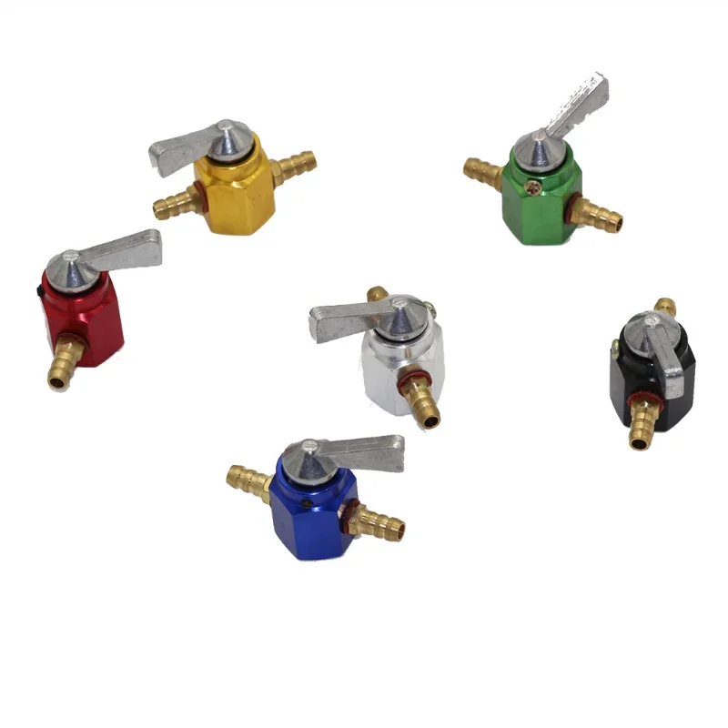 

Beach Bike Modification Fuel Valve Switch 1/4 'inch 6MM Fuel Tank Switch CNC Modified Aluminum Fuel Valve Switch Accessories