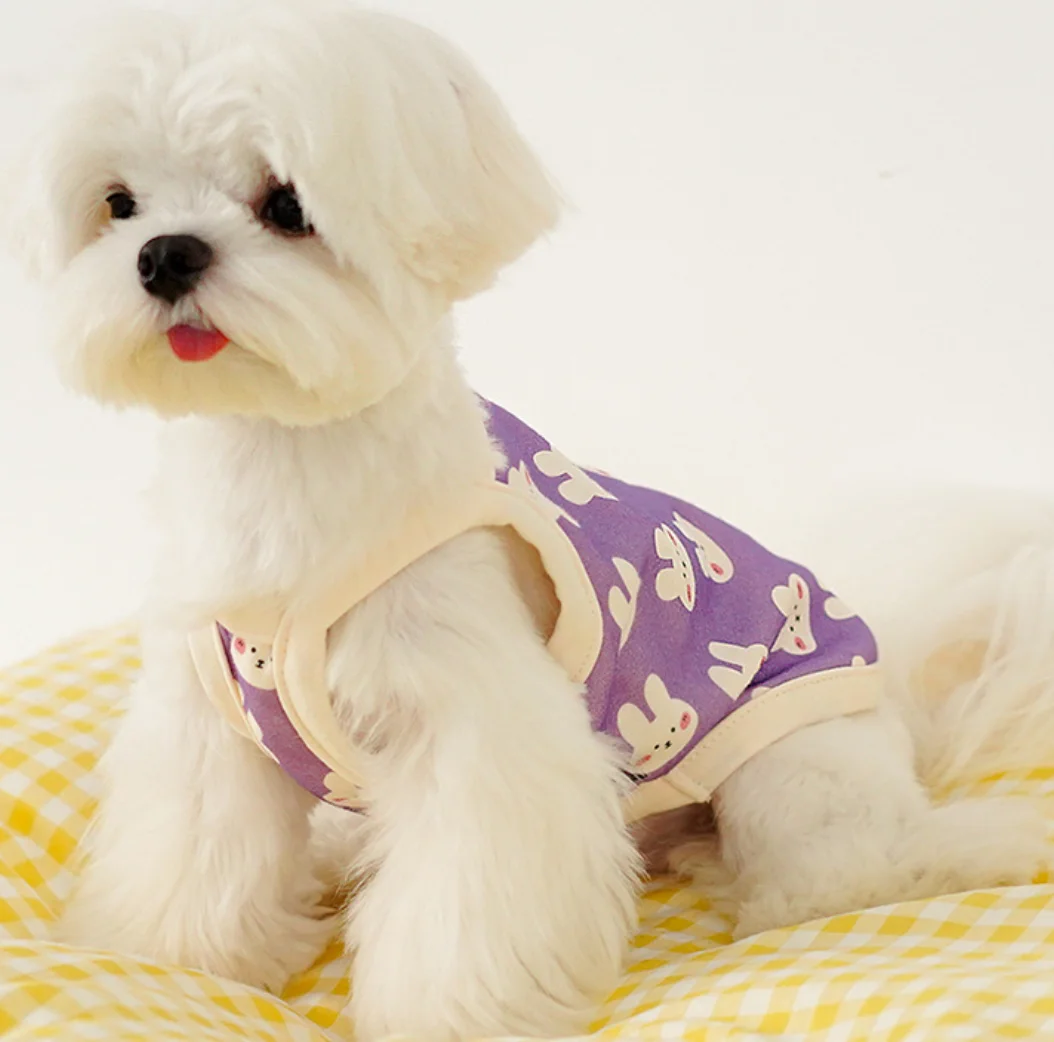 

Rabbit dog clothes summer thin small dog pet casual camisole