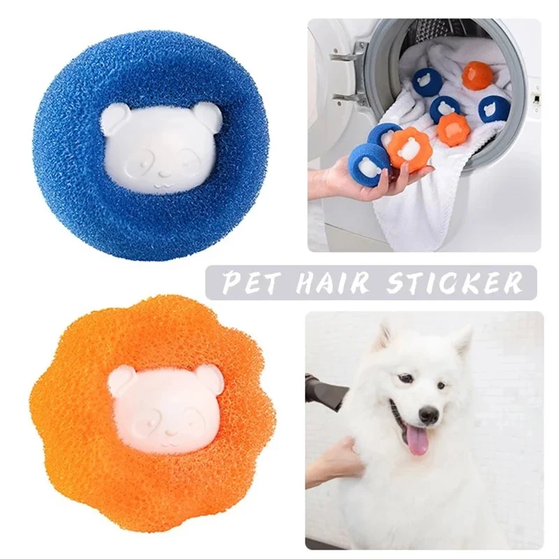 

Pet Hair Remover Cleaning Ball Household Washing Silicone Machine Cleaning Washable Ball Laundry Jersey Anti Winding Adsorption