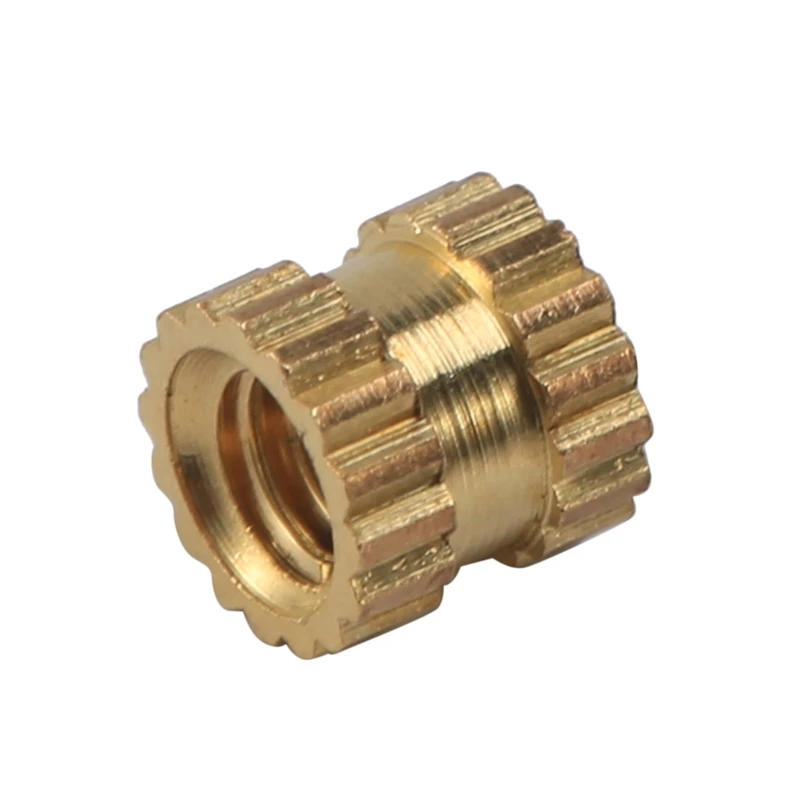 Promotion! M2 X 3Mm Brass Cylinder Knurled Threaded Round Insert Embedded Nuts 100Pcs |