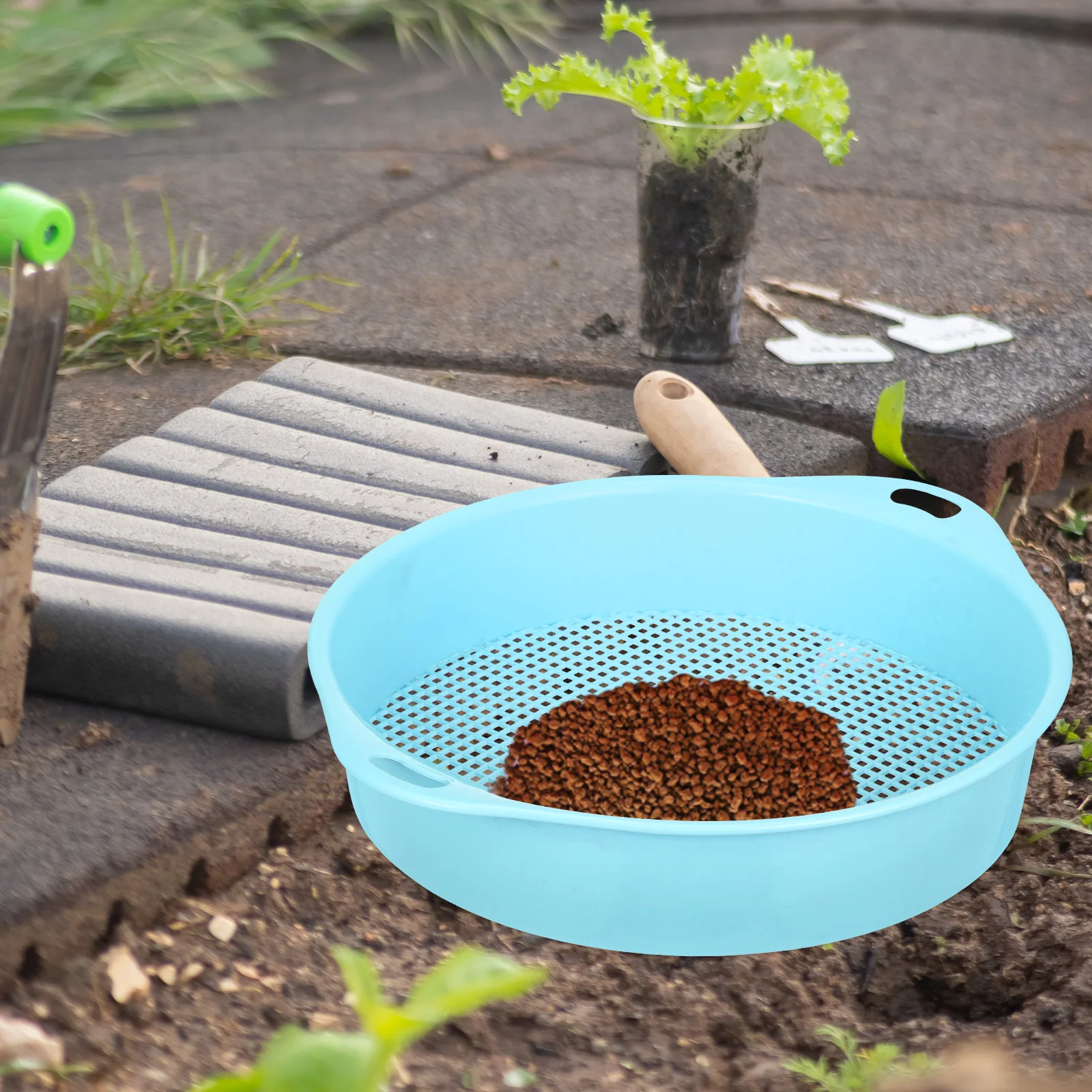 Инструмент для просеивания почвенного сита сада ручной сетчатый экран