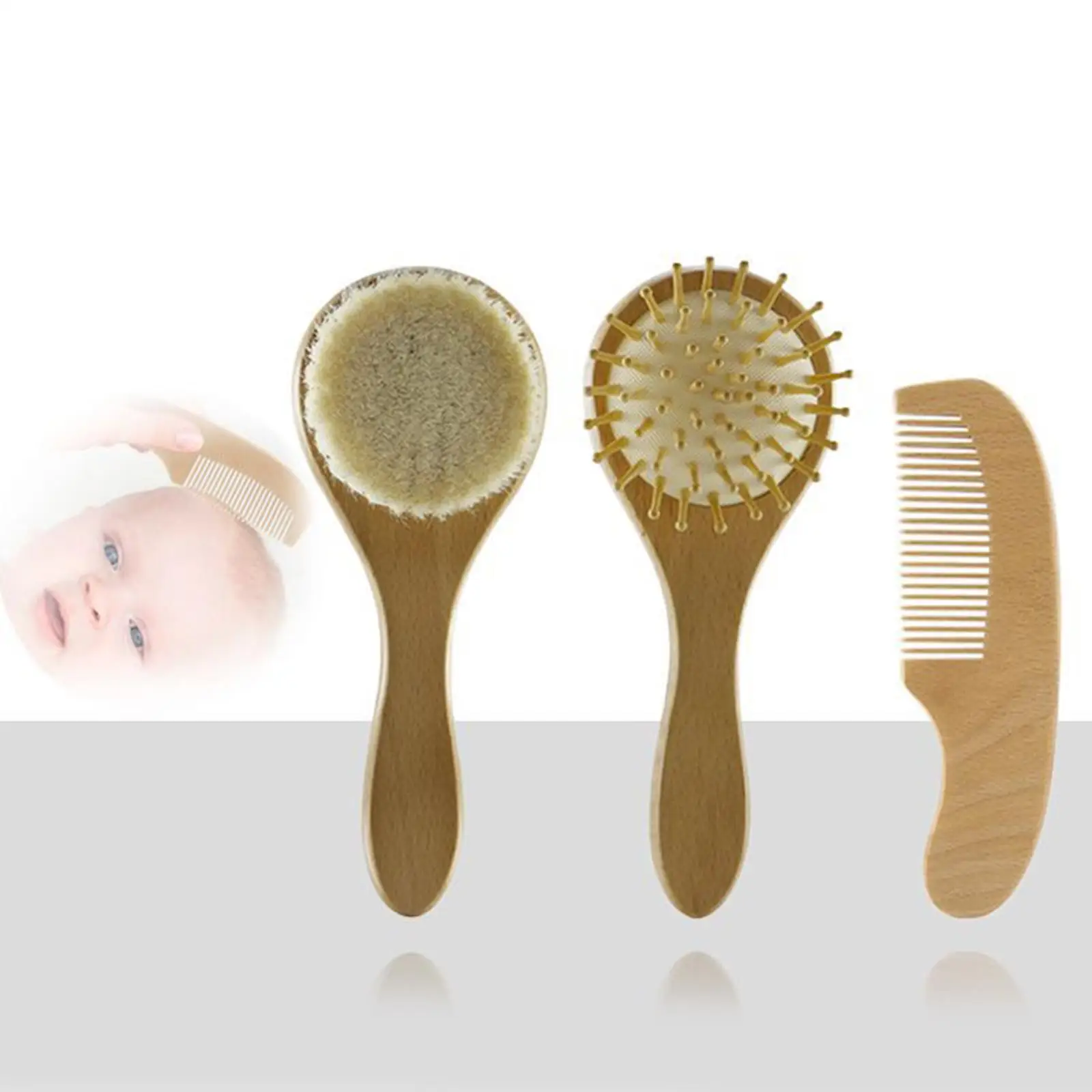 

3Pcs Hair BrushAir CushionSmooth for Wet Hair