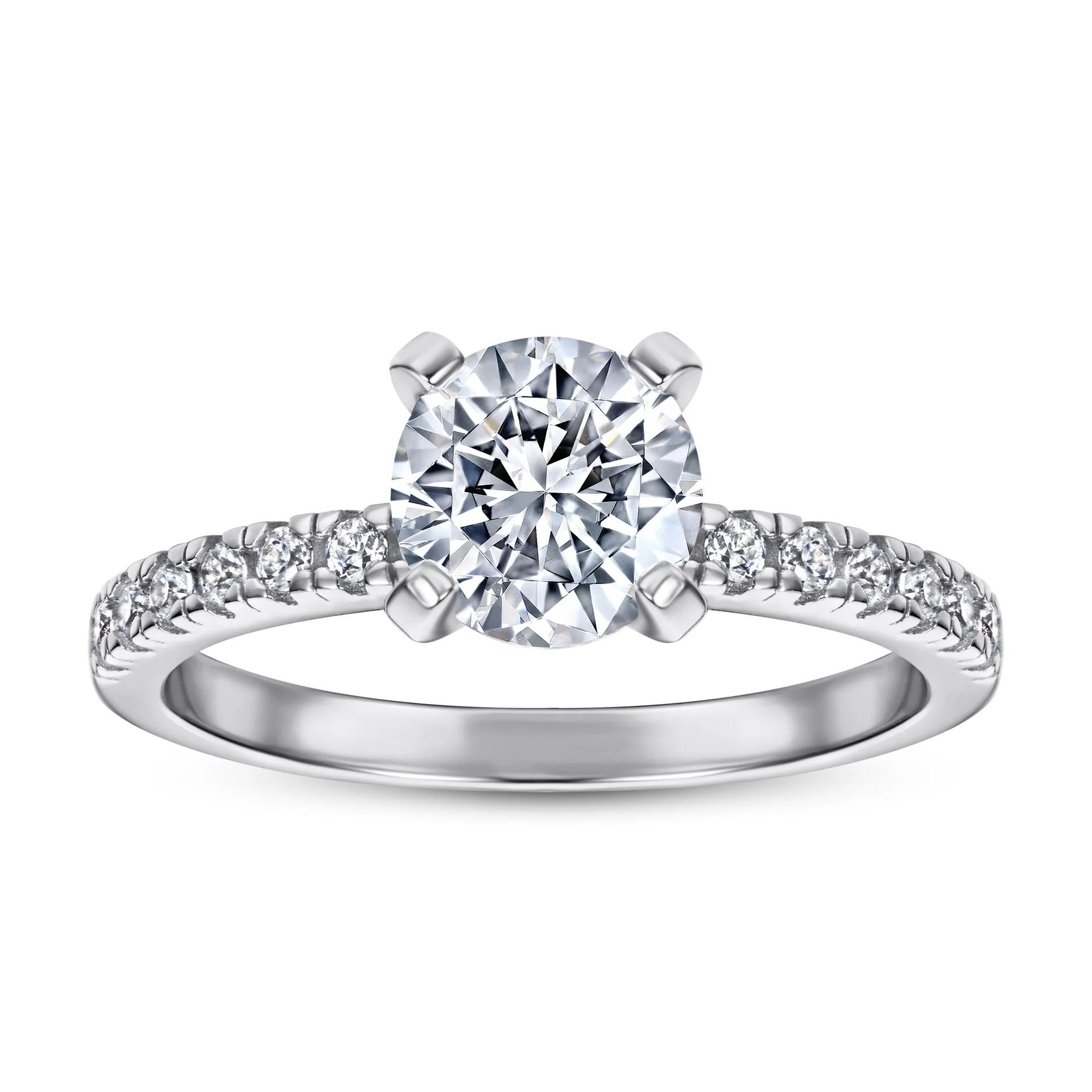 

silver zircon Charms Engagement Jewelry Rings For Women 220426-28