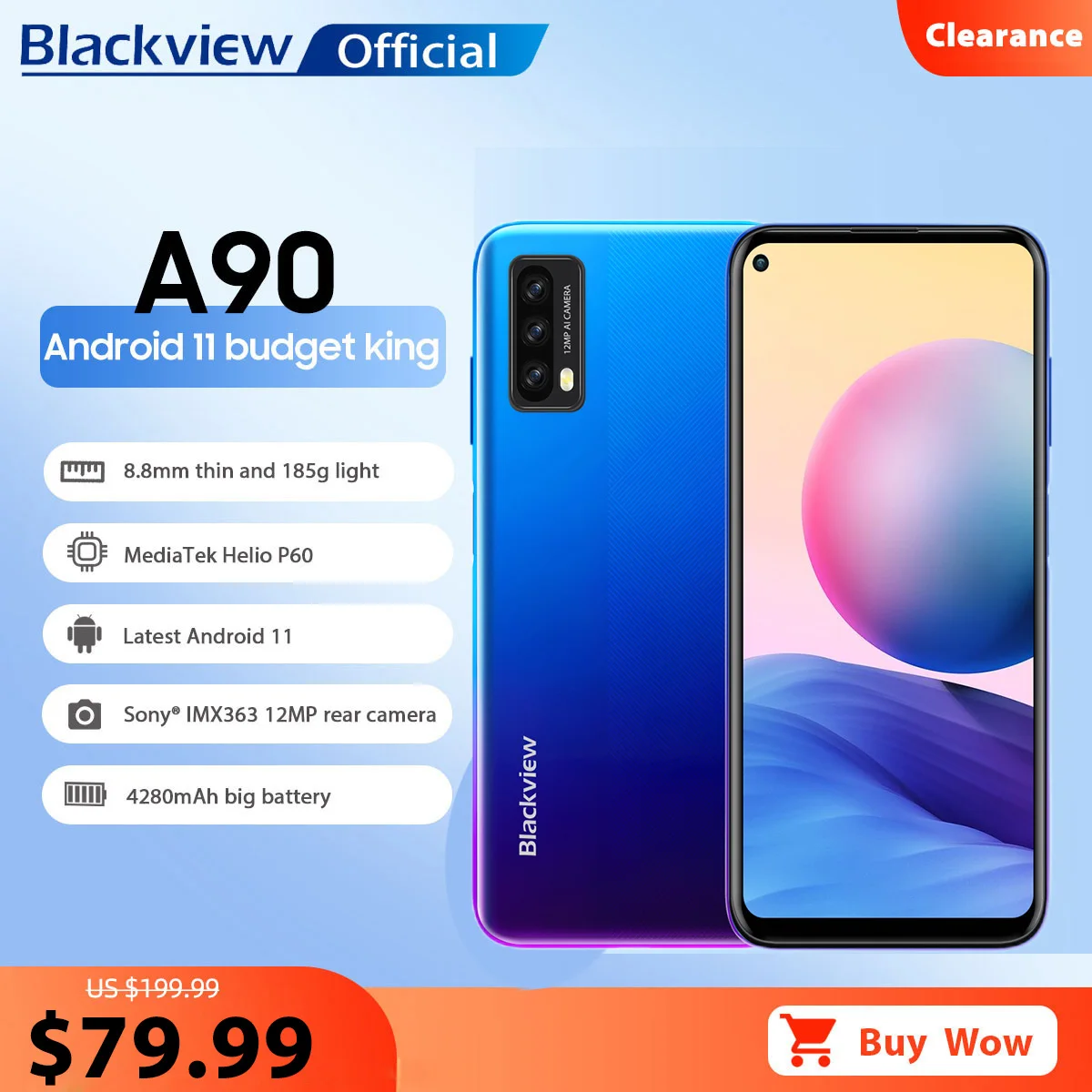 Blackview A90, Восьмиядерный процессор Helio P60