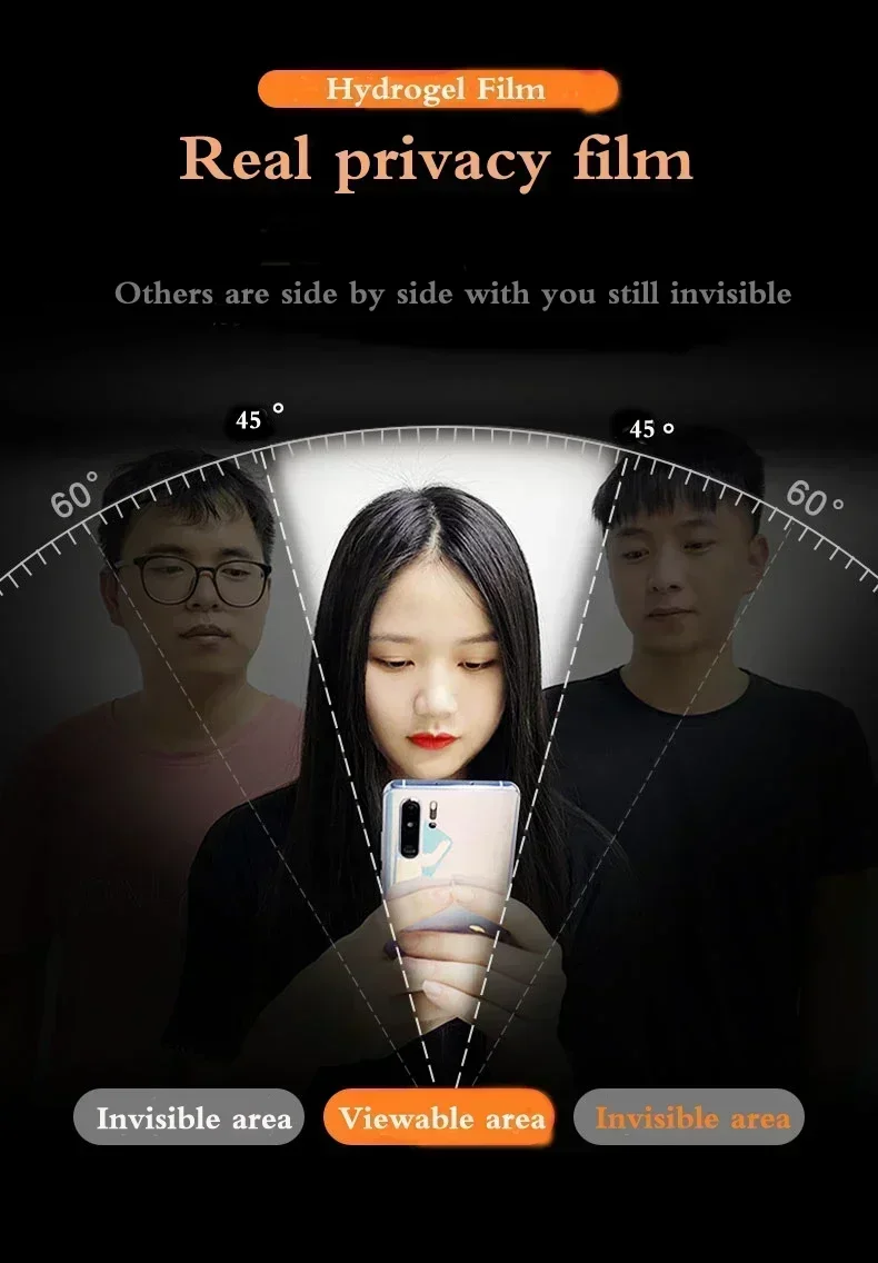 Фото Защитная пленка для экрана Infinix Smart 8 Pro 10 Plus 9 HD GT 30 20 Pro Zero Ultra 30 40 4G 5G, мягкая гидрогелевая пленка с защитой от подглядывания №5