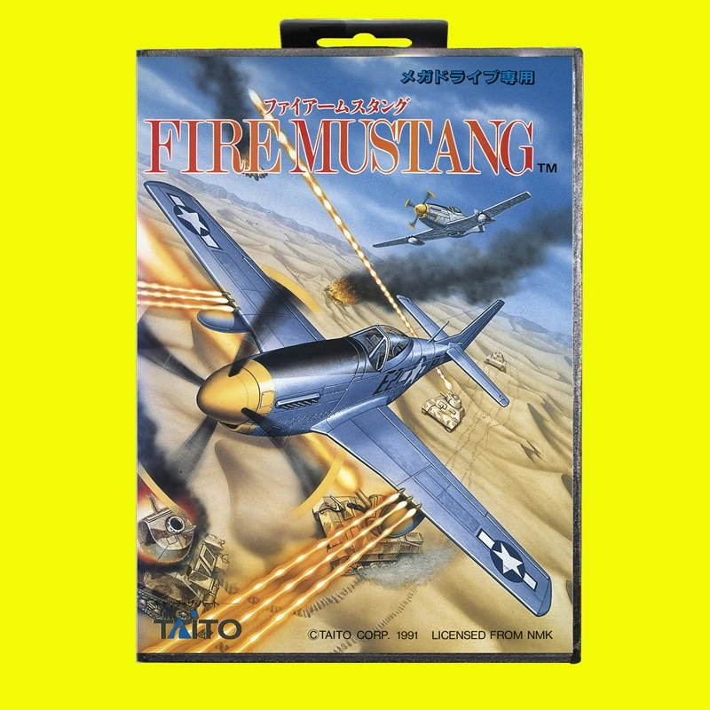 

Fire Mustang MD Game Card 16 Bit JAP Cover for Sega Megadrive Genesis Video Game Console Cartridge