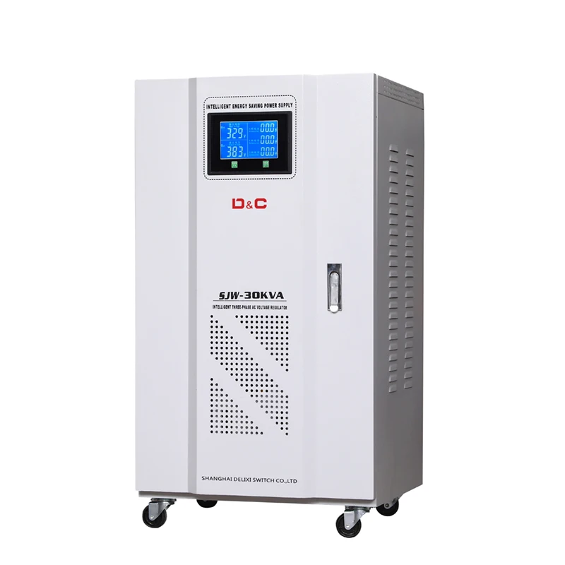 

Three-phase SJW-30KVA fully automatic compensation all-copper AC voltage regulator SVC