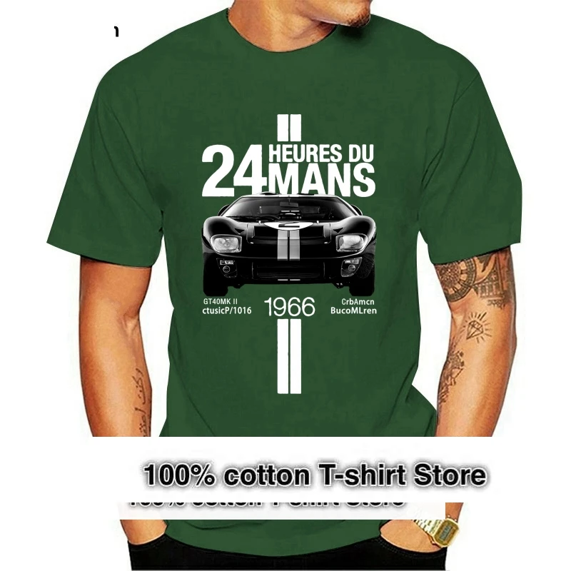 Men tshirt  GT40 Le Mans Win 1966  T Shirt Printed T-Shirt tees top