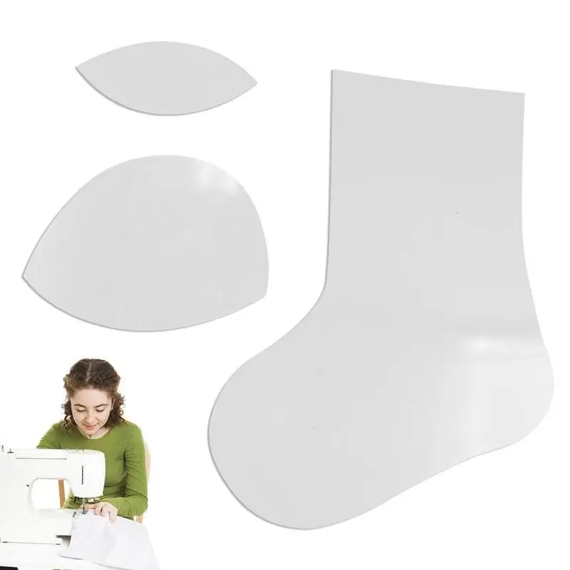 

Stocking Sewing Template Christmas DIY Stockings Crafts DIY Christmas Stocking Cutting Template Acrylic Quilting Templates