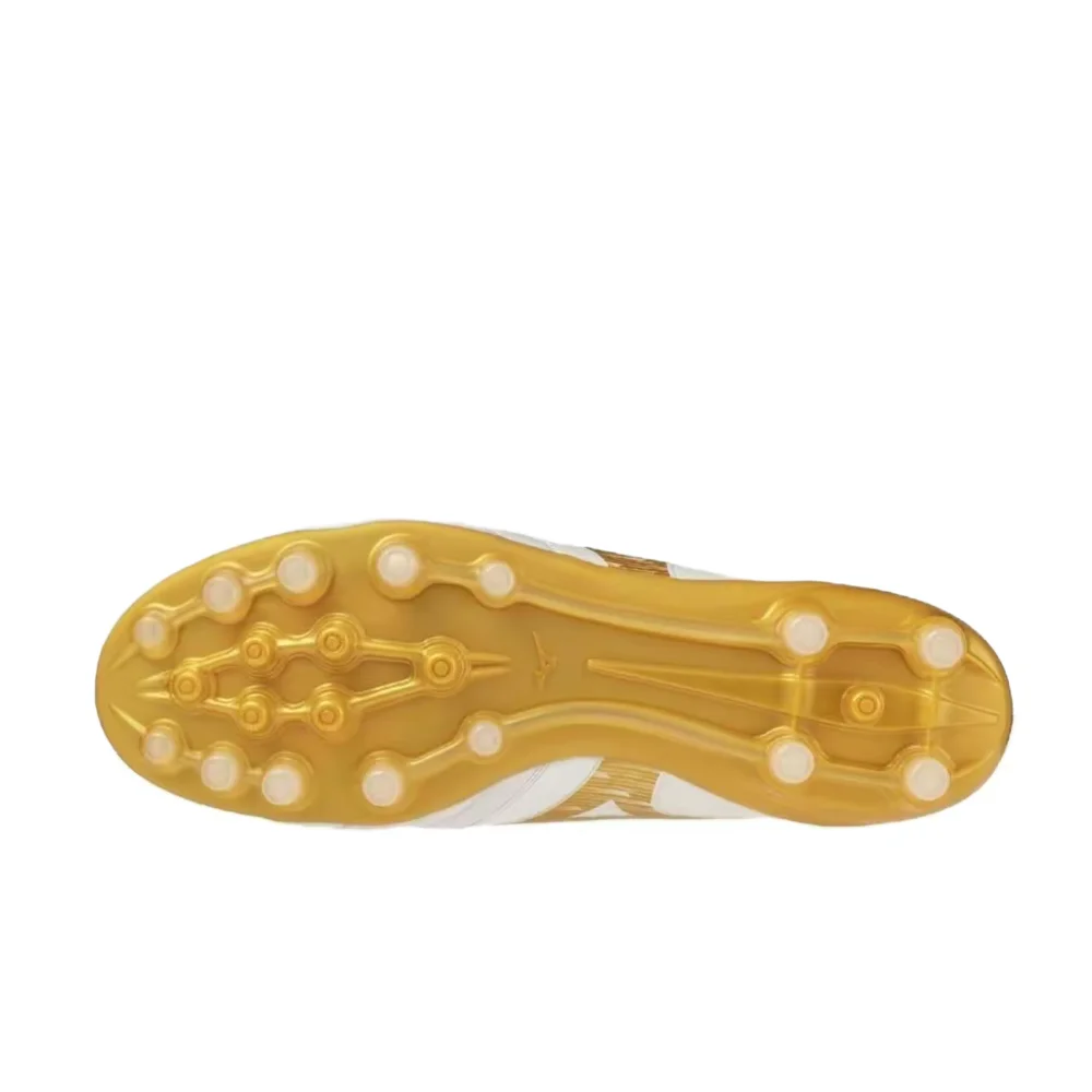 Футбольные бутсы Mizuno Morelia Neo IV B Elite унисекс, бело-золотые – комфортный дизайн, нескользящее сцепление и прочная конструкция P1GA264350 (art.: 3920dcf66269b) - 3920dcf66269b