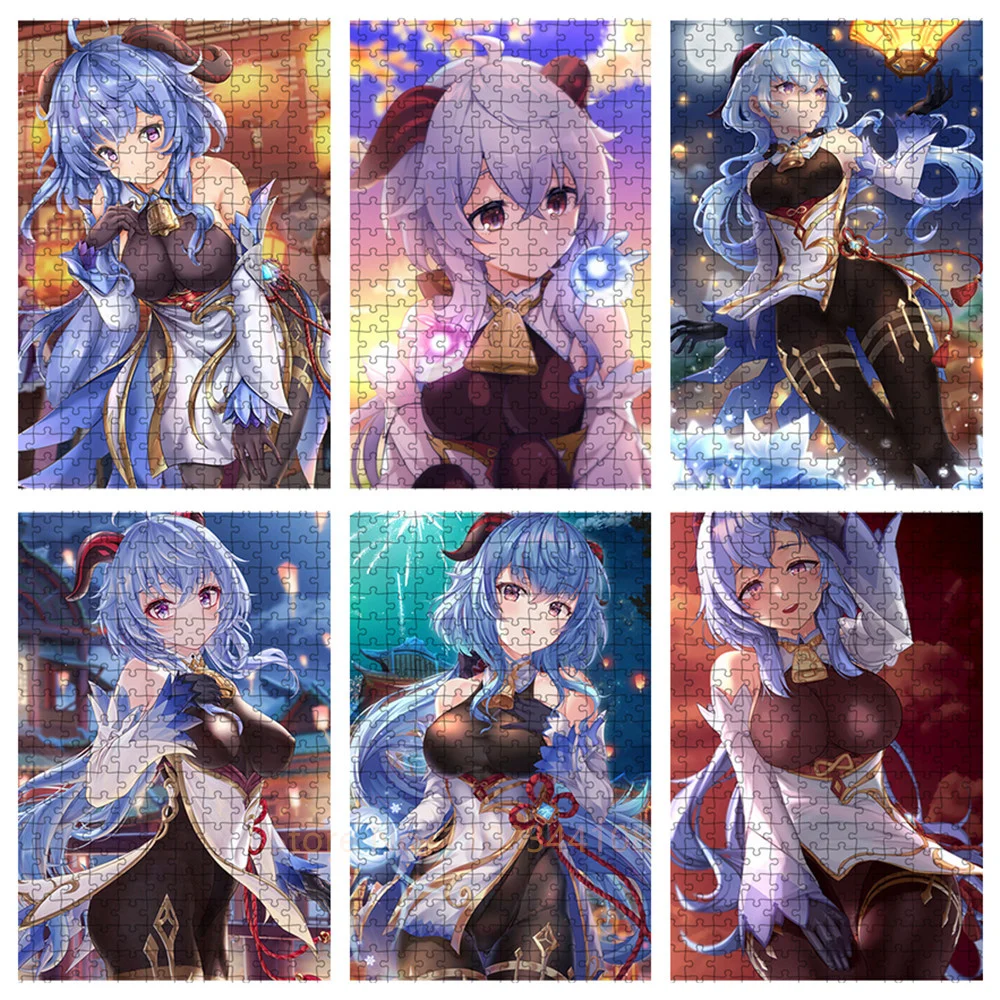 

300/500/1000 Pieces Anime Puzzle Beauty Figure Jigsaw Puzzle Adults Decompression Board Game Kids Toys Diy Gift Home Decor
