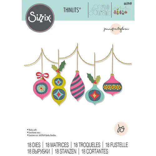 

Funky Baubles Metal Cutting Dies Craft Embossing Make Paper Greeting Card Making Template Diy Handmade 2022 New