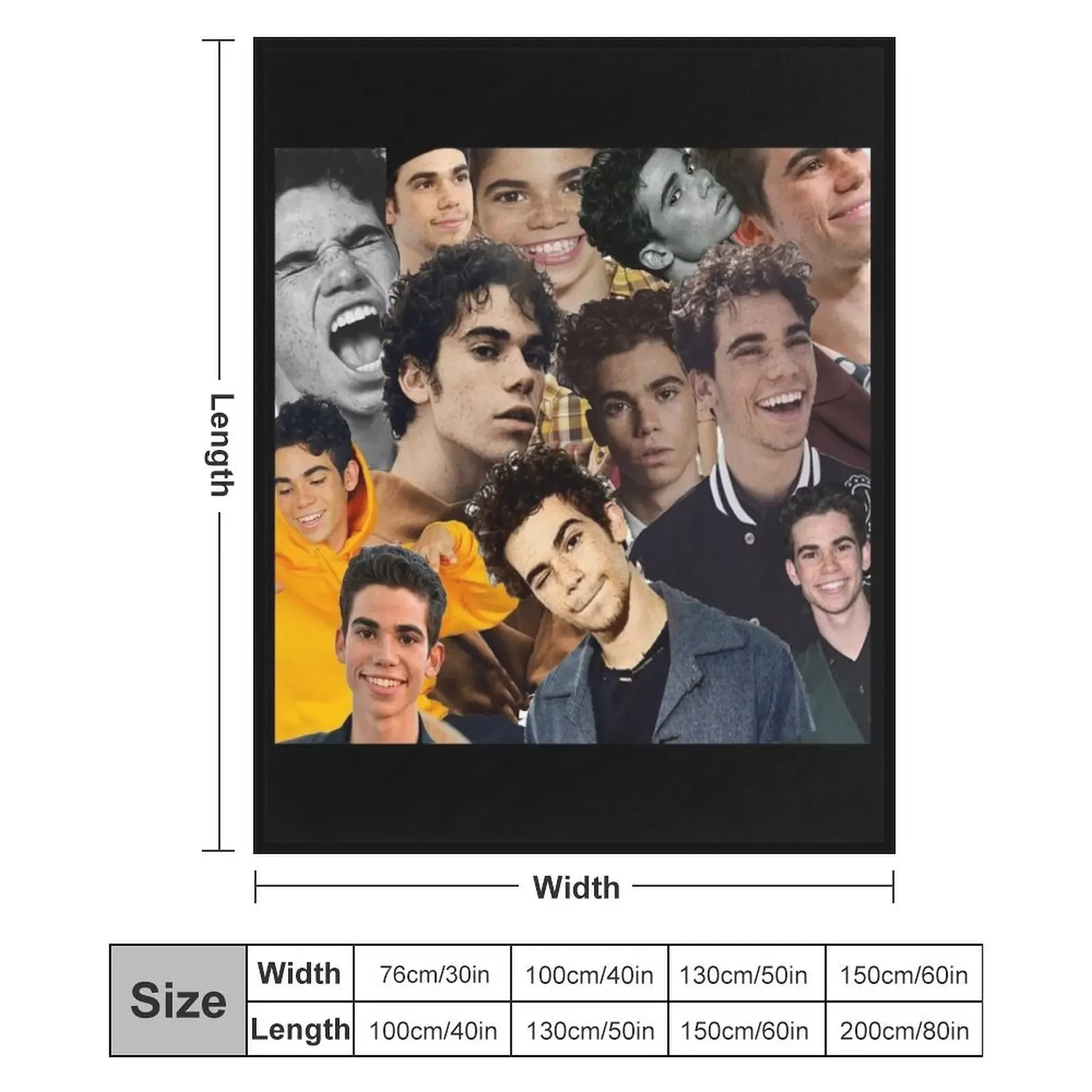 Дизайн коллажа Cameron boyce 2019 пледы для волос одеяла на Хэллоуин